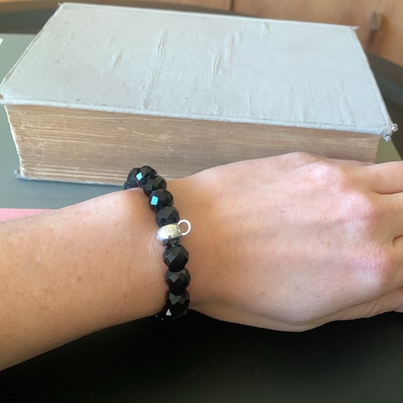 THOMAS SABO Obsidian Beaded Charm Bracelet - Picture 4 of 5